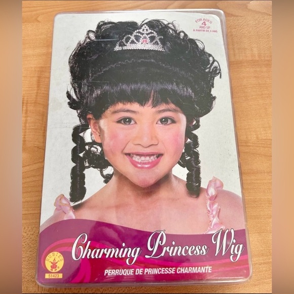New costume girls princess wig black hair Rubies Halloween - Picture 2 of 3